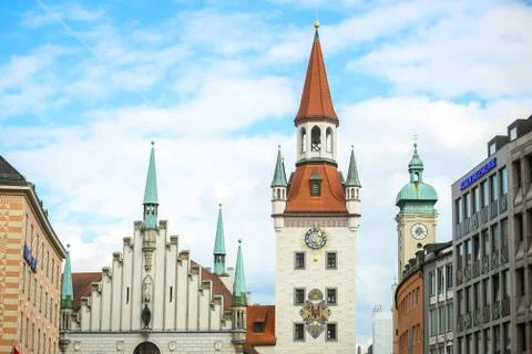 Old Town Hall in Munich Stock Photos