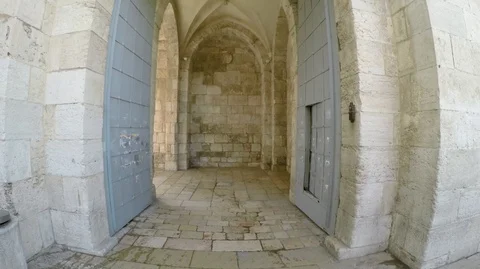The old town is the heart of Jerusalem Stock Footage 122695453