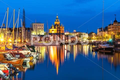 Old Town in Helsinki, Finland Stock Photos