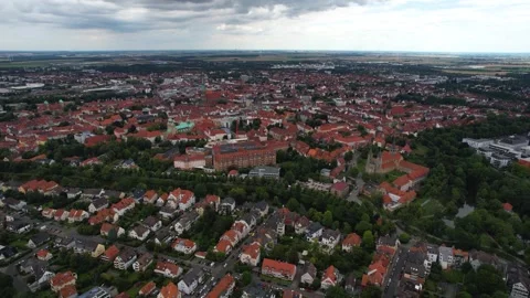 The old town of Hildesheim Stock Footage 280318361