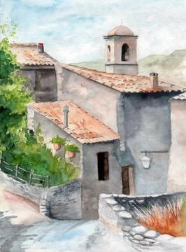 Old town Stock Illustration