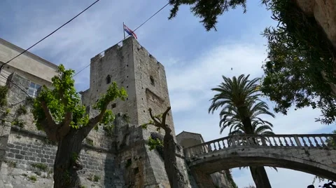 Old town Korcula Stock Footage 63450254