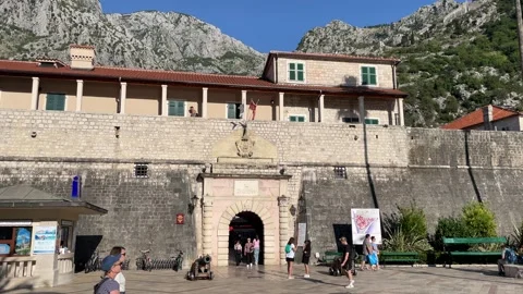Old Town Kotor main gate Stock Footage 257431205