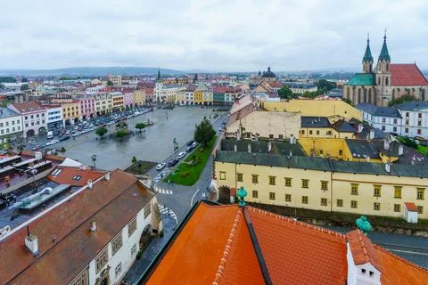 Old town of Kromeriz Stock Photos