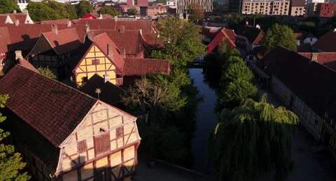 The old town the lake Stock Footage 139624414