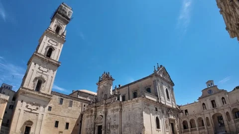 The Old town of Lecce, Italy Stock Footage 346038993