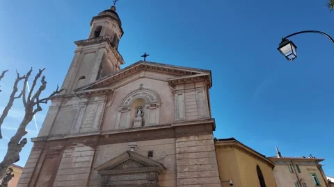 The old town of Menton, France 库存影片 335270053