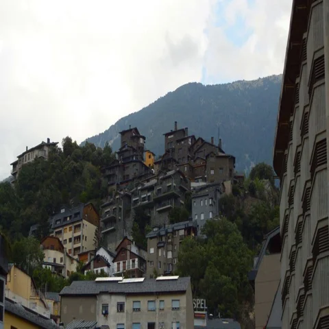 Old Town In The Mountains Stock Footage 69437163