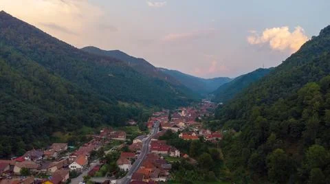 Old town in the mountains Stock Photos