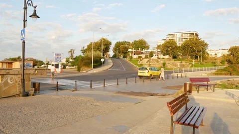 Old town of Nessebar is UNESCO protected area tourist atraction. Stock Footage 80805322