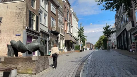Old town of Nijmegen Stock Footage 282778327
