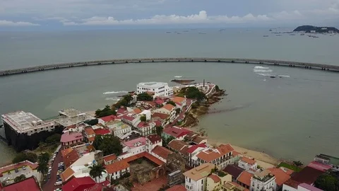Old town in Panama Stock Footage 118378347