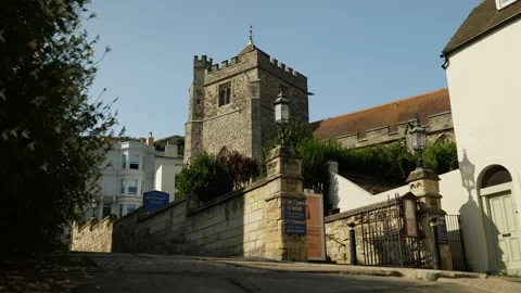 Old Town Parish St Clements Church in Hastings UK 6K Stock Footage 330051432