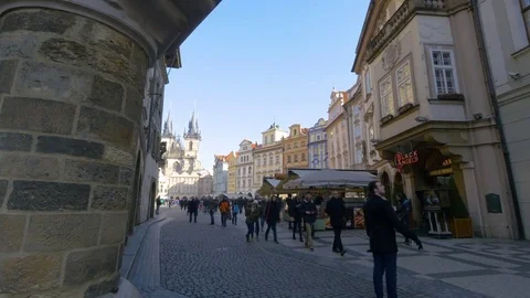 Old Town in Prague 4K Stock-Footage 74786116