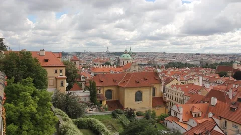 Old Town Prague Skyline Stock Footage 140385255