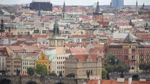 Old Town Prague Skyline 動画素材 140385264