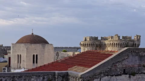 Old town of Rhodes Stock Footage 267615901