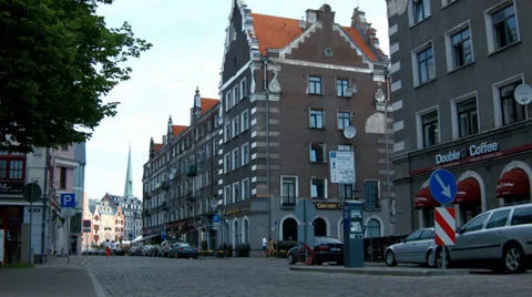 Old town Riga Stock Footage 39002021