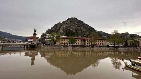 Old Town By The River Stock Photos