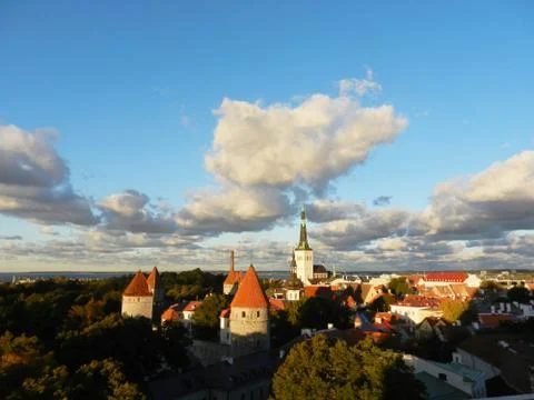 Old town roofs Stock Photos