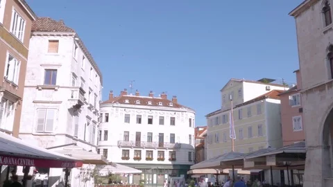 Old town Split, Croatia Stock Footage 83686180