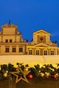 Old Town Square at Christmas time, Prague, Czech Republic Stock Photos