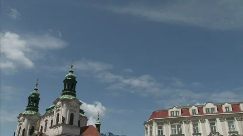 Old Town Square Stock Footage 495698