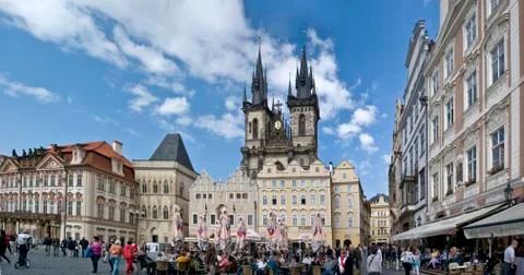 Old Town Square Stock Photos