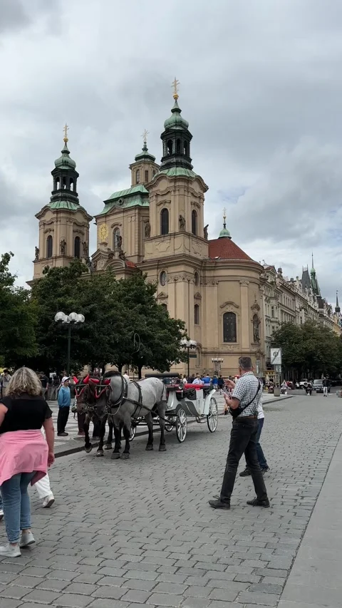 The Old Town Square in Prague Czech Republic Stock Footage 279081396
