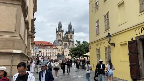 The Old Town Square in Prague Czech Republic Stock Footage 279081455
