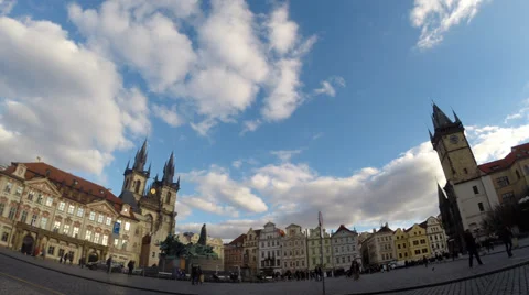 Old Town Square in Prague 스톡 동영상 35429766
