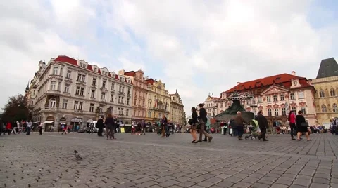The Old Town Square in Prague Stock Footage 46751607