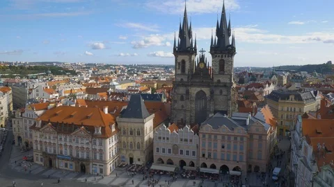 Old Town Square in Prague Stock Footage 117677230