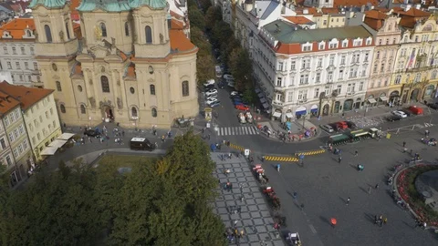 Old Town Square in Prague Stock Footage 117965089