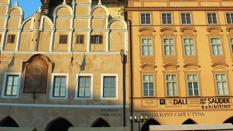 The Old Town Square in Prague. Stock Footage 123624107