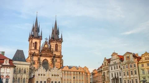Old Town Square in Prague Stock Photos