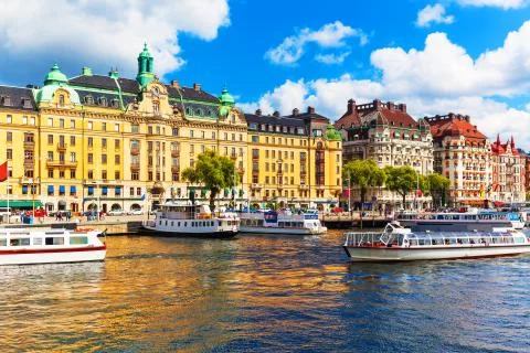 Old Town in Stockholm, Sweden Stock Photos