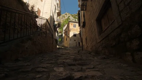 Old Town Street Stock Footage 136477126