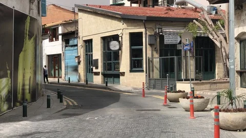 Old Town street in Larnaca Video stock 89673059