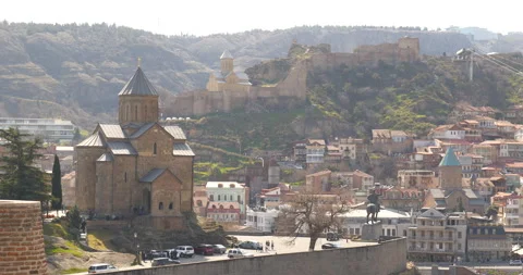 Old town, Tbilisi Video stock 242292518