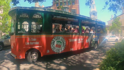 Old Town Trolley Stock-Footage 155316009