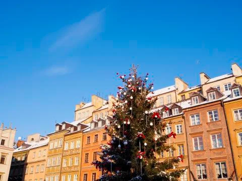 Old town in warsaw Stock Photos