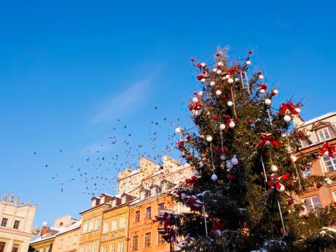 Old town in warsaw Stock Photos