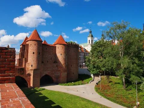 Old town in warsaw Stock Photos