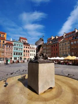 Old town in warsaw Stock Photos