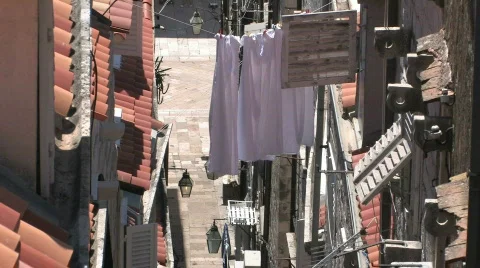 Old town washing Vidéo 344063