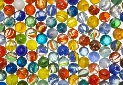 Old Toy Marbles Macro Stock Photos