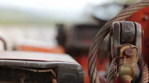 Old tractor Video stock 32099842