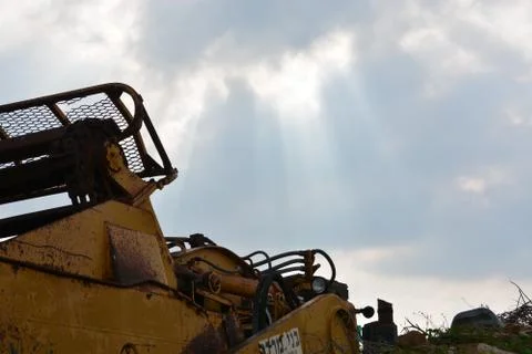 Old tractor Foto stock