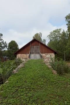 Old traditional barn. Foto stock